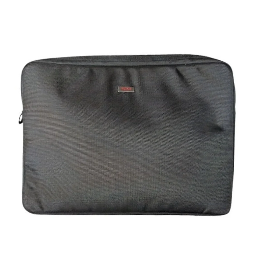 Tumi Black Ballistic Nylon Padded Laptop Sleeve Case Professional Tech Bag